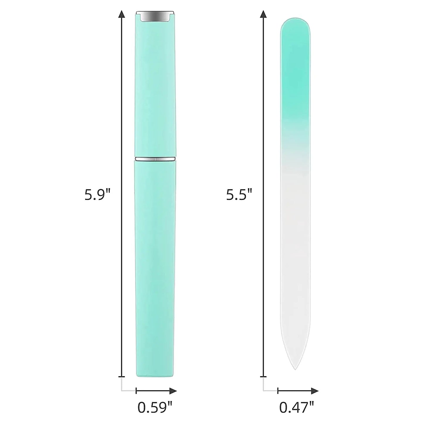 Premium Glass Nail File With Case