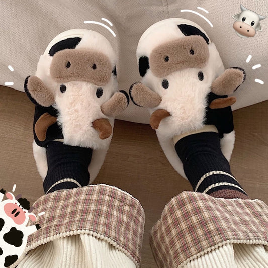 Cute Cow Slippers