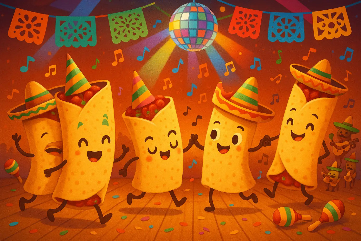 Enchiladas dance party